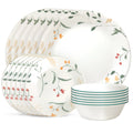 Corelle Dinnerware- Lightweight Wildflower Scatter 18-piece Dinnerware Set. Service for 6
