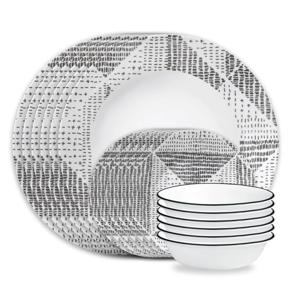 Corelle Dinnerware- Lightweight Odisha 18-piece Dinnerware Set. Service for 6