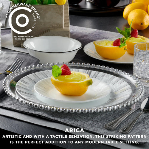 Corelle Dinnerware- Lightweight Arica 18-piece Dinnerware Set. Service for 6
