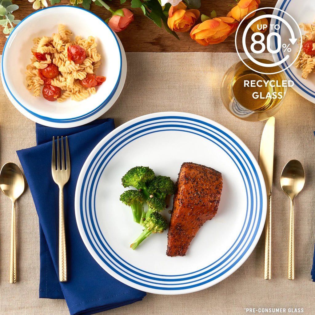 Corelle Dinnerware- Lightweight Laila 18-piece Dinnerware Set. Service for 6