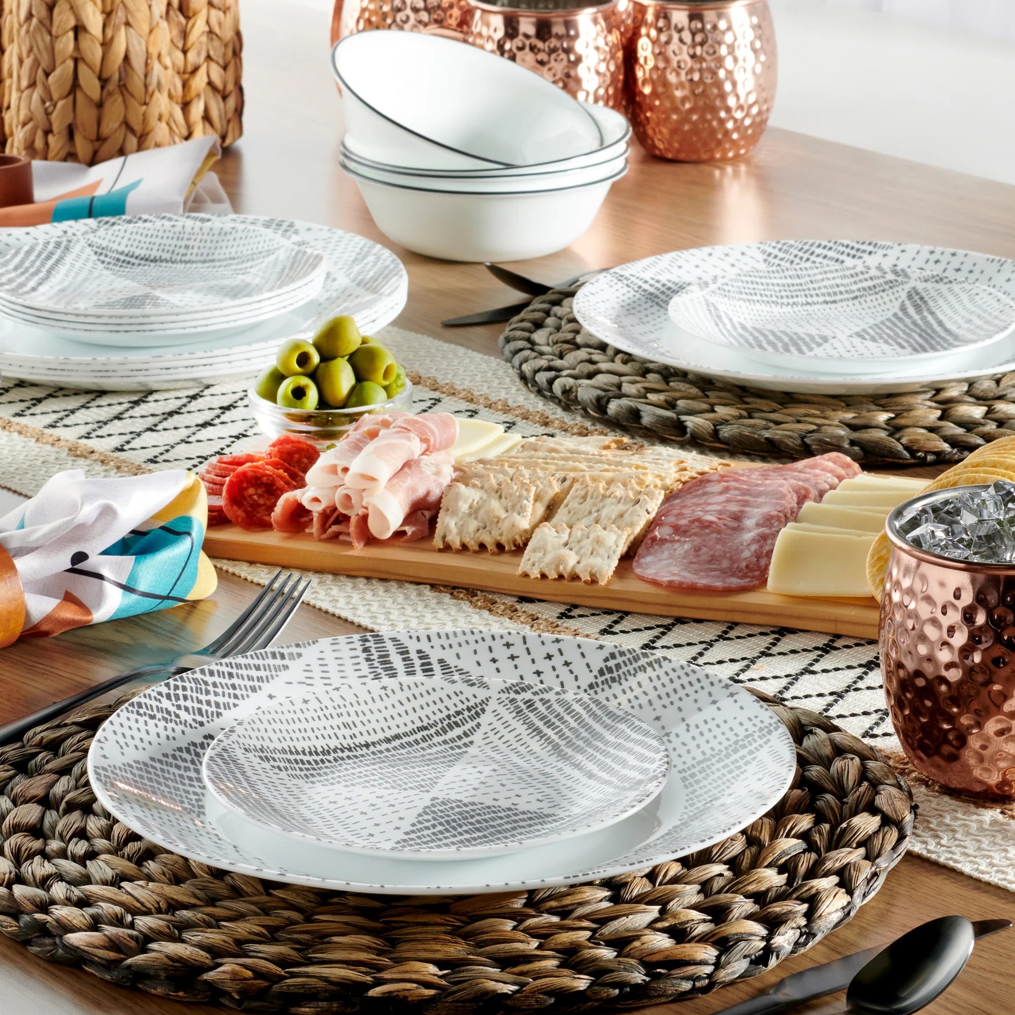 Corelle Dinnerware- Lightweight Odisha 18-piece Dinnerware Set. Service for 6