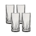 Corelle Dinnerware- Lightweight Traze PRE Highball Glasses (4-Pieces). 12-ounce. Dishwasher Safe