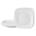 Corelle Dinnerware- Lightweight Boutique Vivid White 8-piece Dinnerware Set. Service for 4