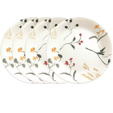 Corelle Dinnerware- Lightweight Wildflower Scatter 8.5 Salad Plate- 4 Pack