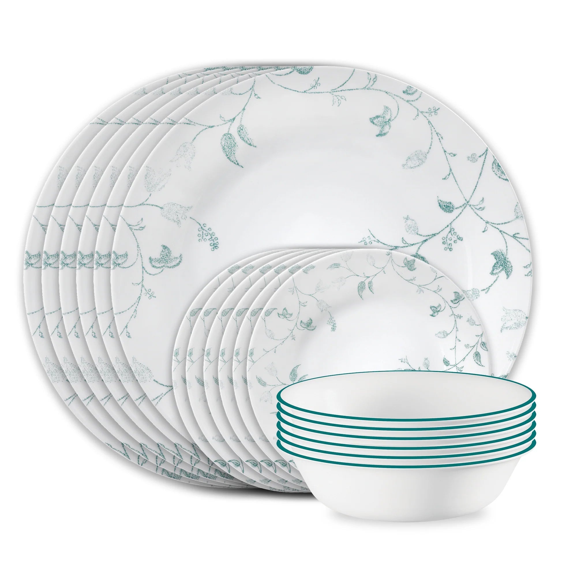 Corelle Dinnerware- Lightweight Chambord 18-piece Dinnerware Set. Service for 6