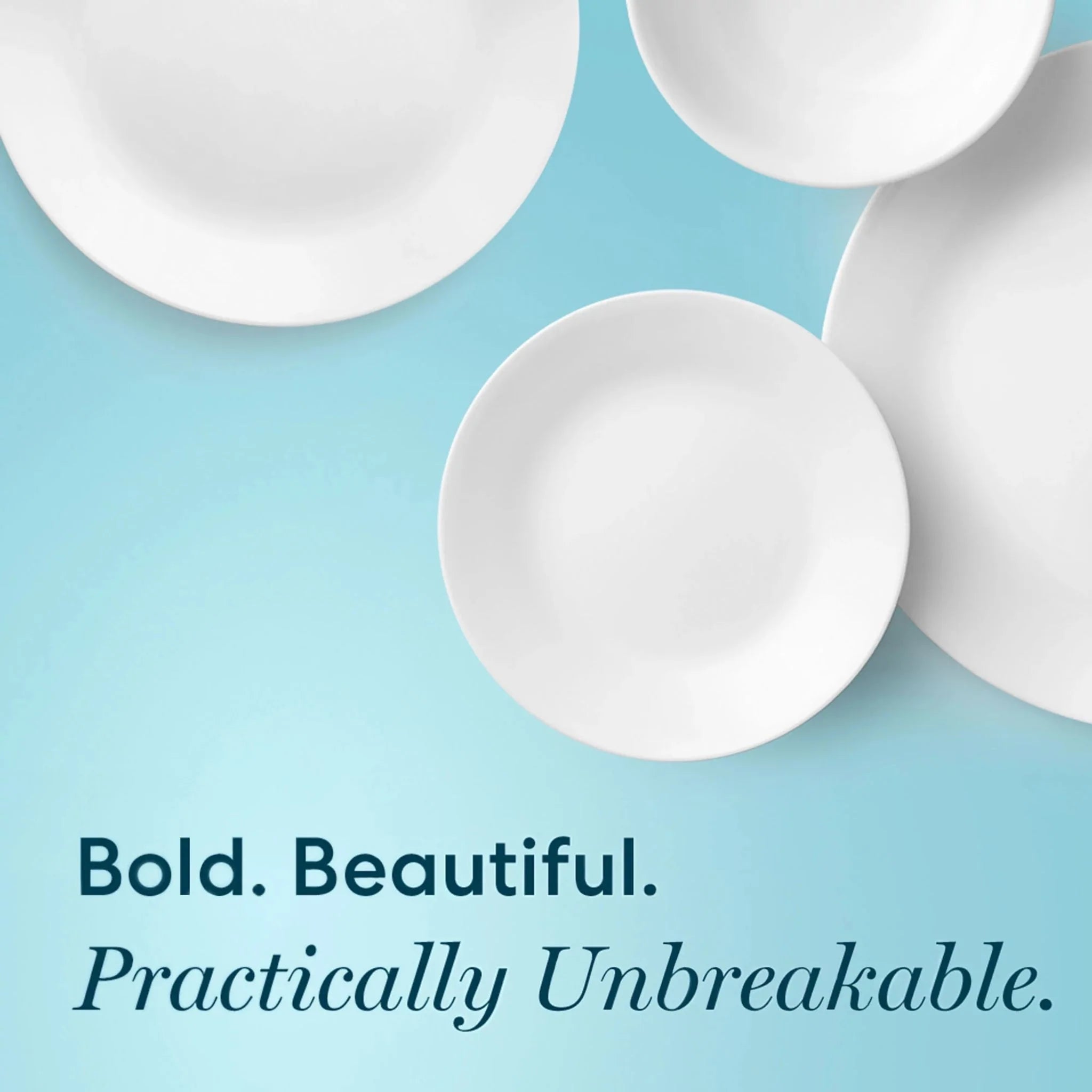 Corelle Dinnerware- Lightweight Winter Frost White 38-piece Dinnerware Set. Service for 12