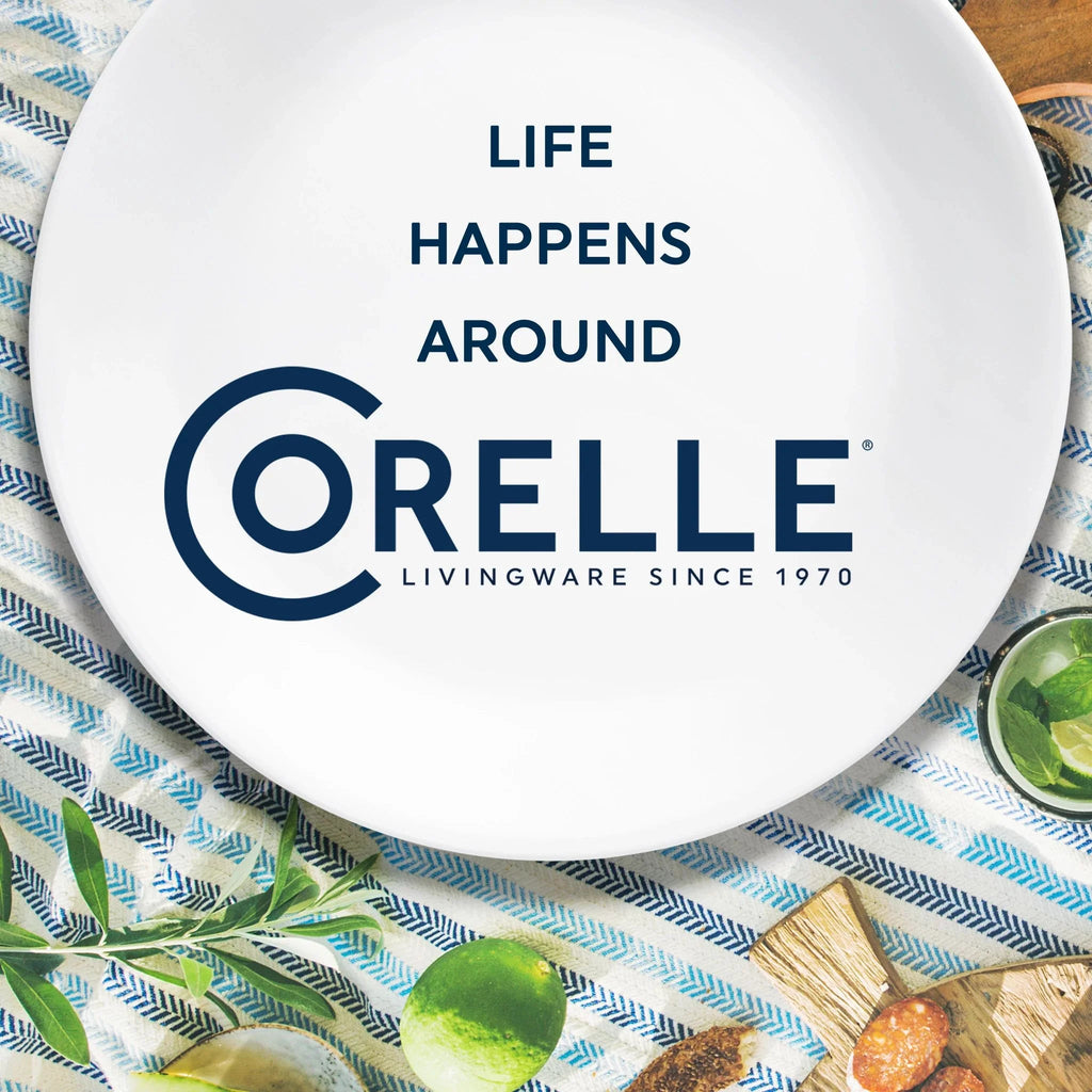 Corelle Dinnerware- Lightweight Simple Lines 18-piece Dinnerware Set. Service for 6