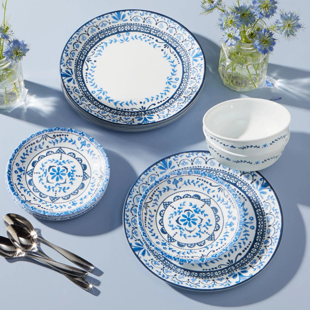 Corelle Dinnerware- Lightweight Portofino 18-piece Dinnerware Set. Service for 6