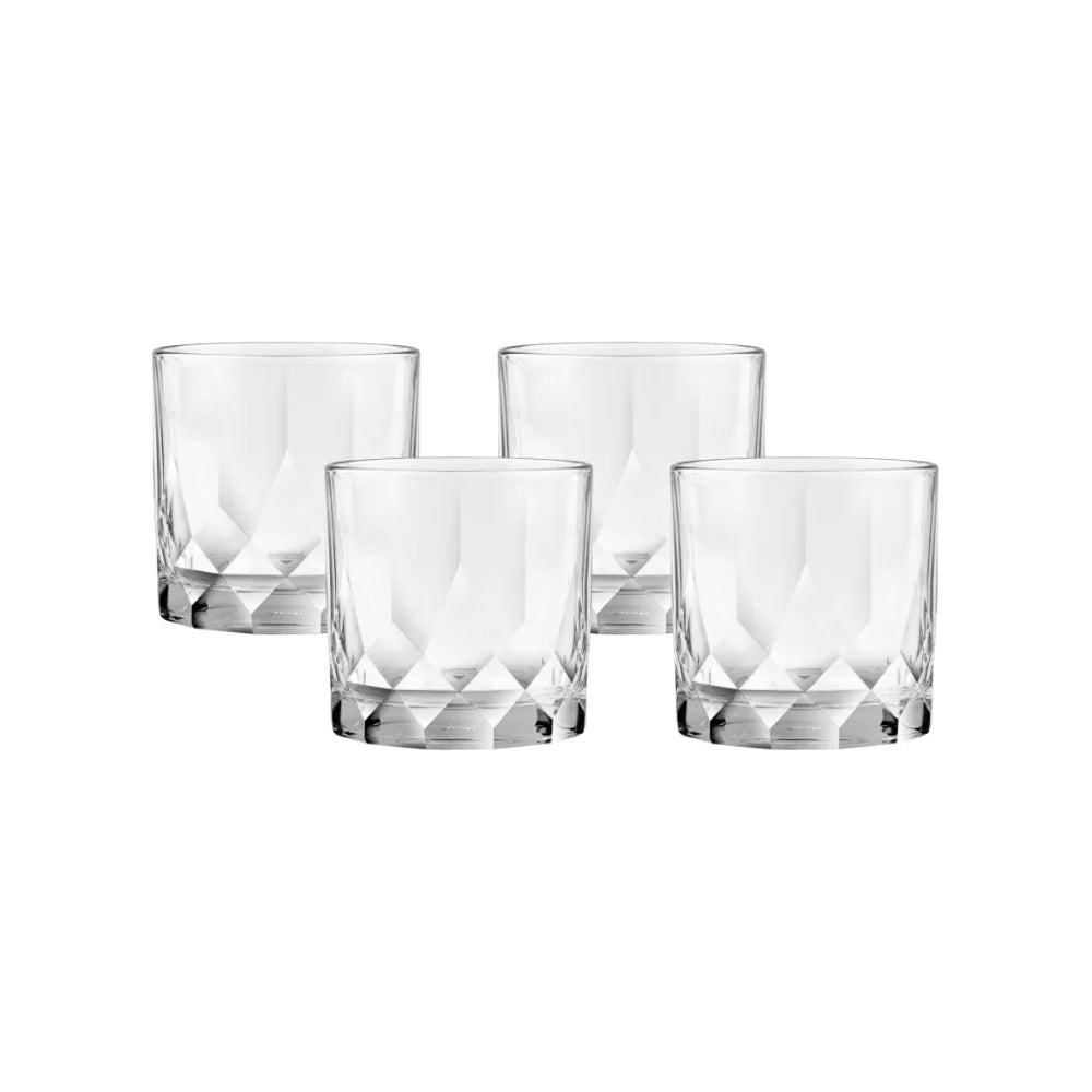 Corelle Dinnerware- Lightweight Cienna Rocks Glasses (4-Pieces). 12-ounce. dishwasher Safe
