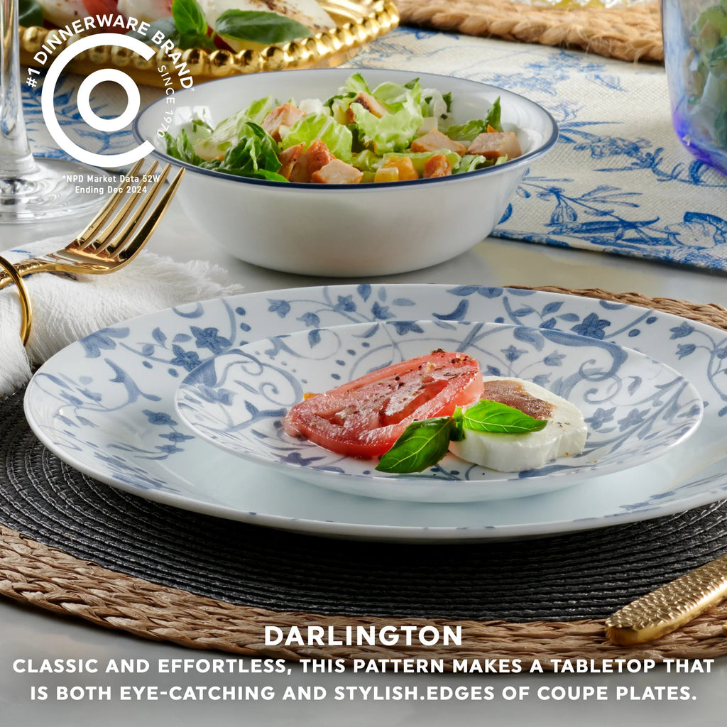 Corelle Dinnerware- Lightweight Darlington 10.25 Dinner Plate