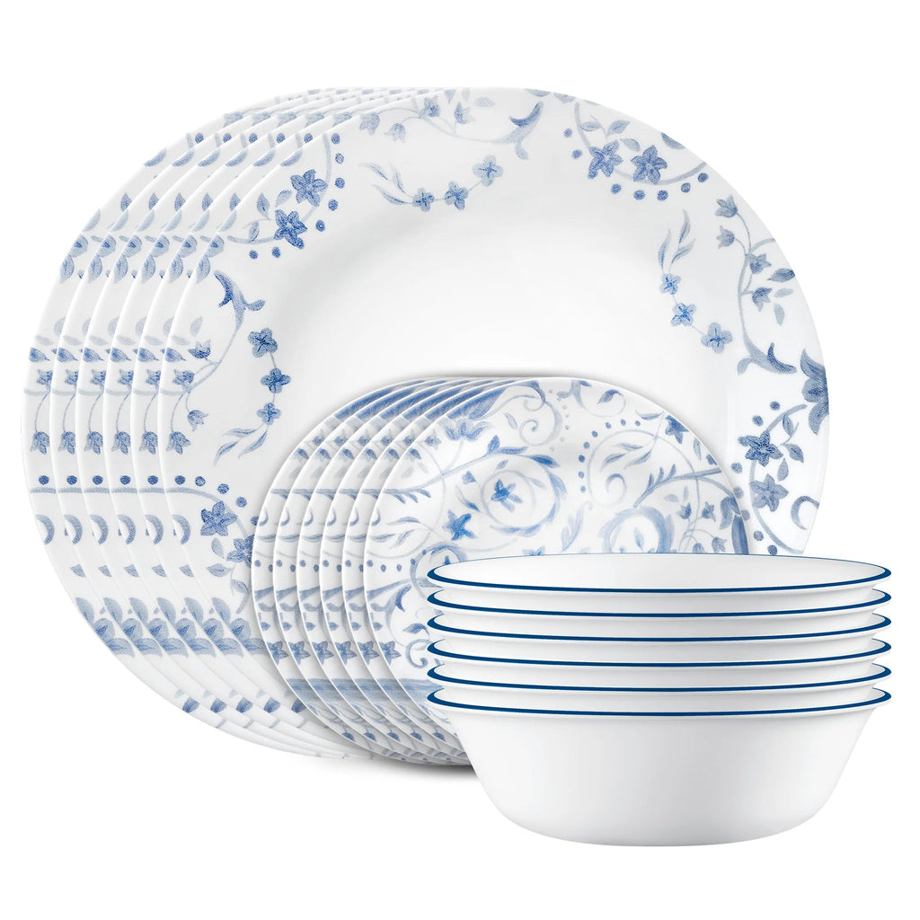Corelle Dinnerware- Lightweight Darlington 18-piece Dinnerware Set. Service for 6