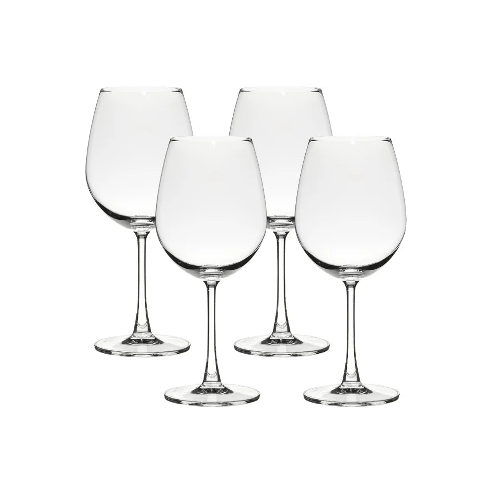 Corelle Dinnerware- Lightweight Matera Red Wine Glasses (4-Pieces). 20-ounce. dishwasher safe