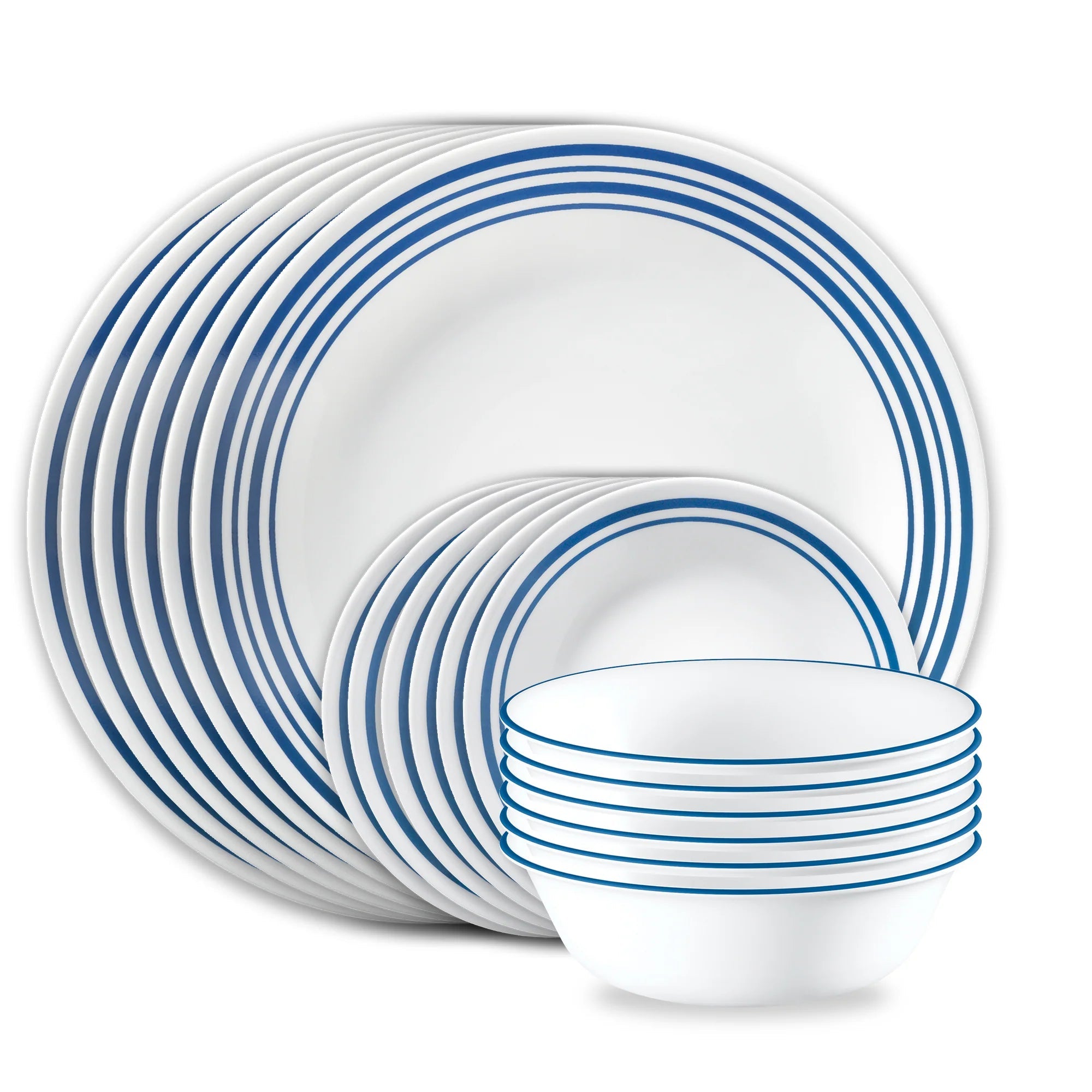 Corelle Dinnerware- Lightweight Laila 18-piece Dinnerware Set. Service for 6